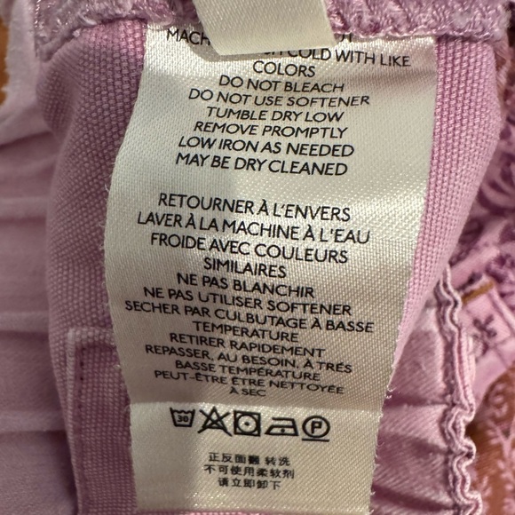 Pilcro The Roamer Floral Patchwork Purple Pants - Picture 9 of 9